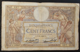 FRANCE- 100 FRANCS 1928. - 100 F 1908-1939 ''Luc Olivier Merson''