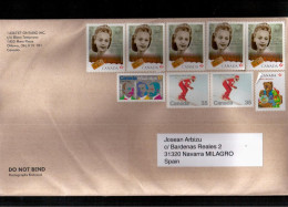 CANADA CC 2023 SELLO SLO LAKE PLACID BEAR VIOLA DESMOND - Storia Postale