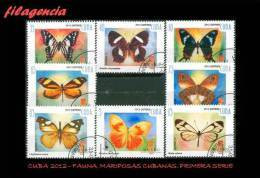 USADOS. CUBA. 2012-12 MARIPOSAS CUBANAS. PRIMERA SERIE - Oblitérés