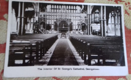 British Guiana Guyana Demerara GEORGETOWN St. George's Cathedral INTERIOR UNUSED - British Guiana