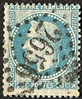 YT 29A LGC 2656 Nice Alpes-Maritimes (87) Indice 1 1863-70, Napoléon III 20c Type I France – 6ciel - 1863-1870 Napoléon III Lauré