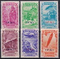 Ifni 1943 Beneficencia Ed 7-12  Set MNH** - Ifni