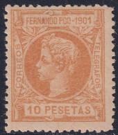 Fernando Po 1901 Sc 103 Ed 109 MLH* Small Top Thin - Fernando Poo