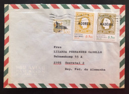 PORTUGAL, Circulated Cover To Germany (Seevetal), « Postal History », Azores, Madeira, 1980 (?) - Lettres & Documents