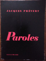 Jacques PREVERT Paroles (Le Point Du Jour, 1999, édition Revue Et Augmentée) - Französische Autoren