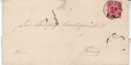 POLAND / GERMAN ANNEXATION 1895  LETTER  SENT FROM KARSIN TO CHOJNICE /KONITZ/ - Lettres & Documents