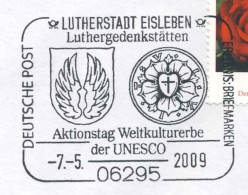 728  Luther, Réforme Protestante: Oblit. Temp. D'Allemagne - Protestantism, Church Reformer. Lutherstadt Eisleben UNESCO - Teología