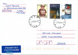 Poland Cover Sent To Denmark Turek 27-2-2004 Topic Stamps - Lettres & Documents