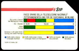 G AA 19 C&C 1172 SCHEDA USATA FASCE ORARIE BILINGUE 10 30.06.94 2^A QUALITÀ - Publiques Ordinaires