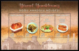 Türkiye 2016 Mi 4287-4290 MNH Local Dishes - Eastern Anatolian Region, Food, Gastronomy [Block 152] - Alimentation