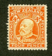 373 New Zealand 1912 Scott #134a M* (Lower Bids 20% Off) - Unused Stamps