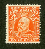 374 New Zealand 1912 Scott #134a M* (Lower Bids 20% Off) - Ongebruikt