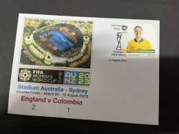 13-8-2023 (2 T 21) FIFA Women's Football World Cup Match 60 ($1.10 Football Stamp) England (2) V Colombia (1) - Other & Unclassified