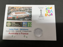 13-8-2023 (2 T 21) FIFA Women's Football World Cup Match 60 (Australia Stamp) England (2) V Colombia (1) - 2 Dollars