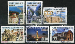 Türkiye 2016 Mi 4276-4281 Tourism, Townscapes / City Views - Used Stamps