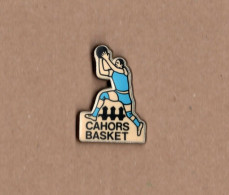 Pin's Basketball / Cahors Basket (base Argenté) Hauteur: 3,1 Cm - Basketball