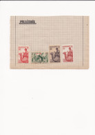 Mauritanie AOF Afrique Occidentale Française 4 Timbres Oblitérés Et Neufs Fixés Sur Une Feuille Avec Charnière Chameau - Sonstige & Ohne Zuordnung