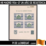 B1004# España 1937. HB Pi De Llobregat. Madrid 1936-1937 (MNH) QUE#51 - Republican Issues