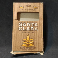 Caja 5 Cigarros Santa Clara Coronitas – Origen: Argentina - Empty Tobacco Boxes