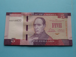 5 Five Dollars ( Republic Of LIBERIA ) 2016 ( Voir / See SCANS ) UNC ! - Liberia