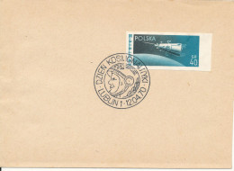 Poland Cover With Sputnik III Imperforated Special SPACE Postmark Lublin 12-4-1970 - Brieven En Documenten