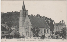 CARTE POSTALE   VILLEQUIER 76  L'église - Villequier