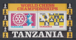 Tanzanie BF N° 44 XX Rotary Internat. Et Championnat Monde D' échecs, Le Bloc  Sans Charnière TB - Tanzanie (1964-...)