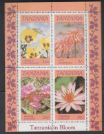 Tanzanie BF N° 46 XX Flore : Fleurs Spécifiques De Tanzanie, Le Bloc  Sans Charnière TB - Tanzanie (1964-...)