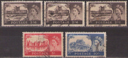 Great Britain 1959 CASTLES QUEEN ELIZABETH II Lot  Used - Used Stamps