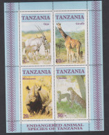 Tanzanie BF N° 47 XX Faune  : Animaux En Danger D' Extinction, Le Bloc  Sans Charnière TB - Tanzanie (1964-...)