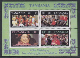 Tanzanie BF N° 52 XX 60è Anniversaire De S. M. La Reine Elisabeth II, Le Bloc  Sans Charnière TB - Tanzanie (1964-...)