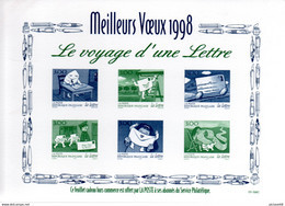 FRANCE / EPREUVE DES  TIMBRES LE VOYAGE D'UNE LETTRE - Autres & Non Classés