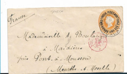 BRITISCH INDIEN 114 / Victoria GA Mit Aufdruck 1894 Nach Frankreich - 1882-1901 Keizerrijk