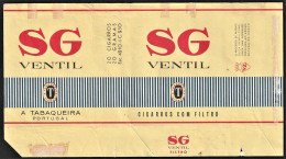 Portugal 1960/ 70, Pack Of Cigarettes - SG Ventil "VENTIL ZONE" -|- A Tabaqueira, Lisboa - Contenitori Di Tabacco (vuoti)