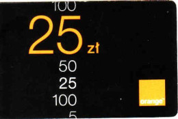 Poland, Orange Prepaid Phonecard 25 Zl, Exp. Date 31.12.2007, Used, - Pologne