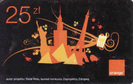 Poland, Orange Prepaid Phonecard 25 Zl, Statue Of Liberty, The Eiffel Tower, Exp. Date 23.5.2012, Used, - Pologne