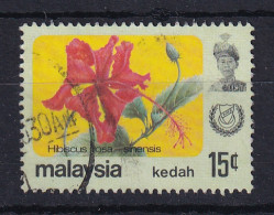 Malaya - Kedah: 1979   Flowers   SG139    15c  [with Wmk]   Used - Kedah