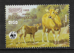 KAMPUCHÉA  N° 697 "ANIMAUX DOMESTIQUES " - Kampuchea