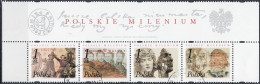 Polen Poland Pologne - Millennium (MiNr: 4er Stripr 2938/41) 2001 - Gest Used Obl - Usados