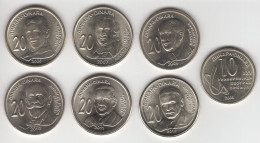 SERBIA 6 X 20 Dinara + 10 Dinara 2009 Universiade (2006, 2007, 2009, 2010, 2011 And 2012) BU/UNC Commemorative Coins - Serbia