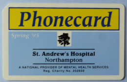 UK - Great Britain - Chip - Cambridge Telephones - St Andrew's Hospital - 20 Units - Sonstige & Ohne Zuordnung