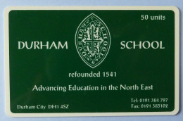 UK - Great Britain - Chip - Cambridge Telephones - Durham School - CAM033 - 50 Units - 1100ex - R - Altri & Non Classificati