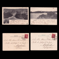 Norway.2 POST CARD.10th.Christiania Postmark.1902.Destination Madrid. - Cartas & Documentos