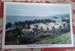 St.Vincent Postcard Bungalow Colony British West Indies No.2 Unused  MADE IN CANADA - San Vicente Y Las Granadinas