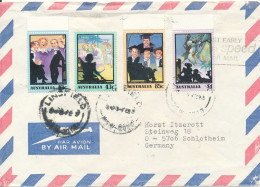 Australia Air Mail Cover Sent To Germany - Briefe U. Dokumente