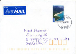 Australia Cover Sent Air Mail To Germany 4-3-2011 Single Franked - Briefe U. Dokumente