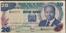 Kenya 20 Shillings, P-21e (14.09.1986) - UNC - Kenya