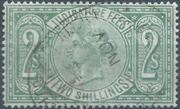 Great Britain-ENGLAND,Queen Victoria,1880-1900 Revenue Stamp Tax Fiscal,JUDICATURE FEES,2 Shillings,Used - Revenue Stamps