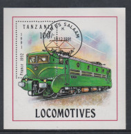 Tanzanie BF N° 140 O  Locomotive Du Monde, Le Bloc  Oblitéré TB - Tanzanie (1964-...)