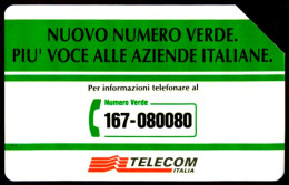 G 344 C&C 2426 SCHEDA TELEFONICA USATA NUMERO VERDE TELECOM - Öff. Sonderausgaben